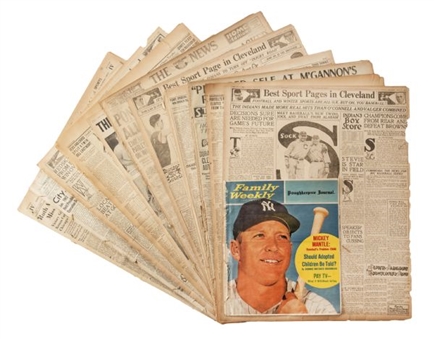 Vintage Newspaper Collection with Nice Sports Content with Babe Ruth Headline (11)   